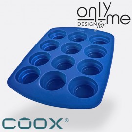 COOX 2301-311 Силиконова форма за 12 бр мъфини цвят син