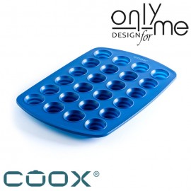 COOX 2303-311 Силиконова форма за 24 бр мъфини или бонбони цвят син