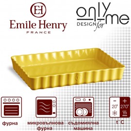 Emile Henry 6038-90 Керамична правоъгълн..