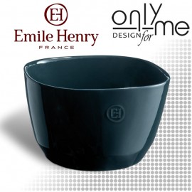 Emile Henry 6594-73 Керамична квадратна  купа за салата 22 х 22 см, цвят тъмно зелен