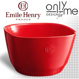 Emile Henry 6596-34 Керамична квадратна  купа за салата 26 х 26 см, цвят червен